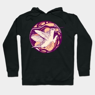 Peach Circle of The Hummingbird Hoodie